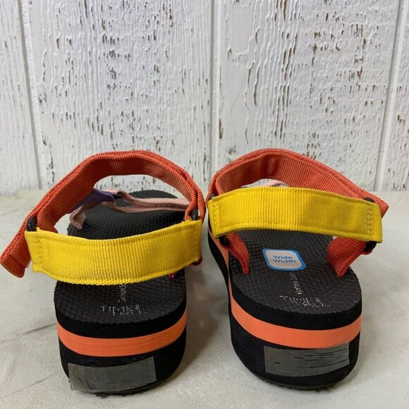 Time and Tru velcro strapped multi-color woman's sandal size 7 - Picture 5 of 10
